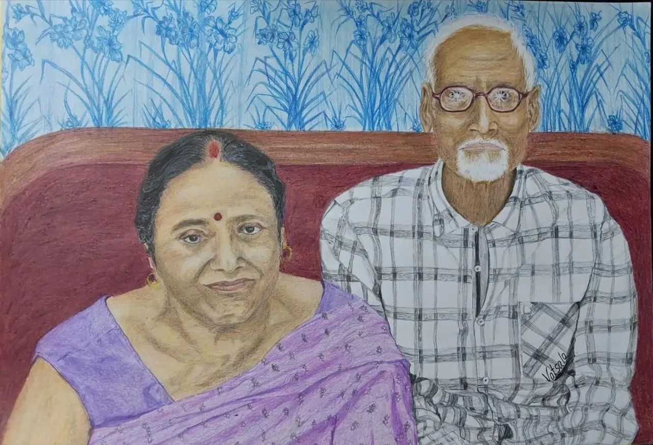 Mom Dad - Artwork by Vatsala